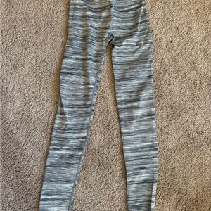 Eddie Bauer Gray Striped Kids Leggings